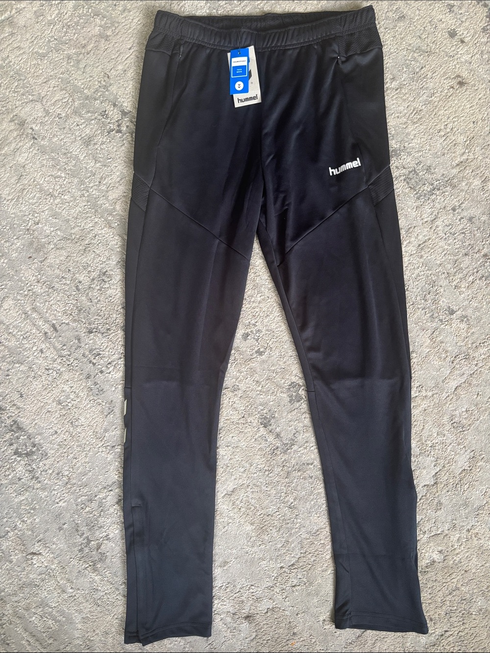 Hummel Black Men's Athletic Joggers with Logo
